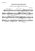Andante Concertante for Trumpet (or Tenor Saxophone) and String Orchestra – Trumpet Part